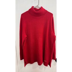 Charming, Red Anne Klein Sweater Tunic